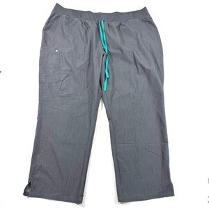 Figs Kade Cargo Scrub Bottom Pants Grey